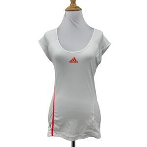 Adidas Adizero Athlete Tee Shirt Womens S Small Mesh Panel Cap Sleeve Wimbledon